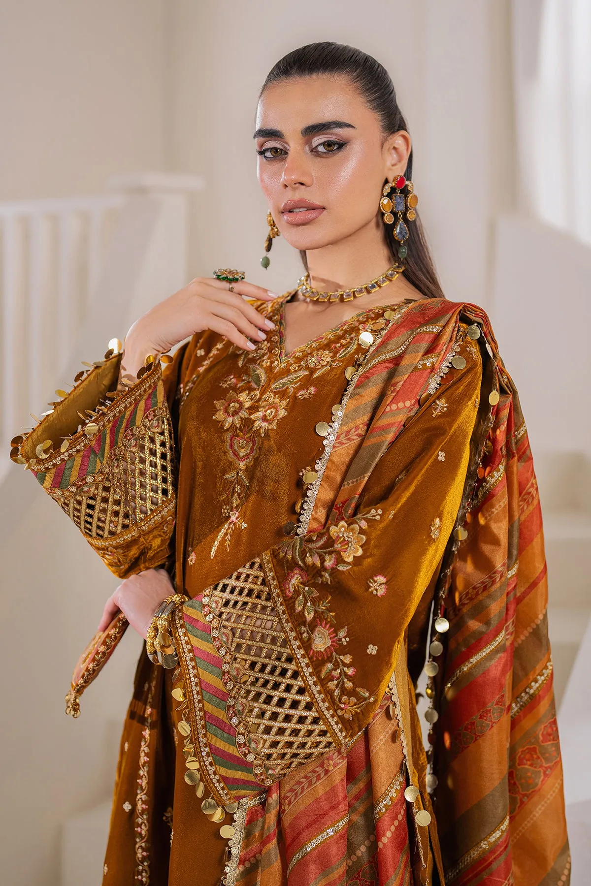 EMBROIDERED VELVET UF-761