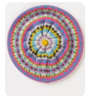 Eribe Fairisle Alloa Beret In Fiesta Dean