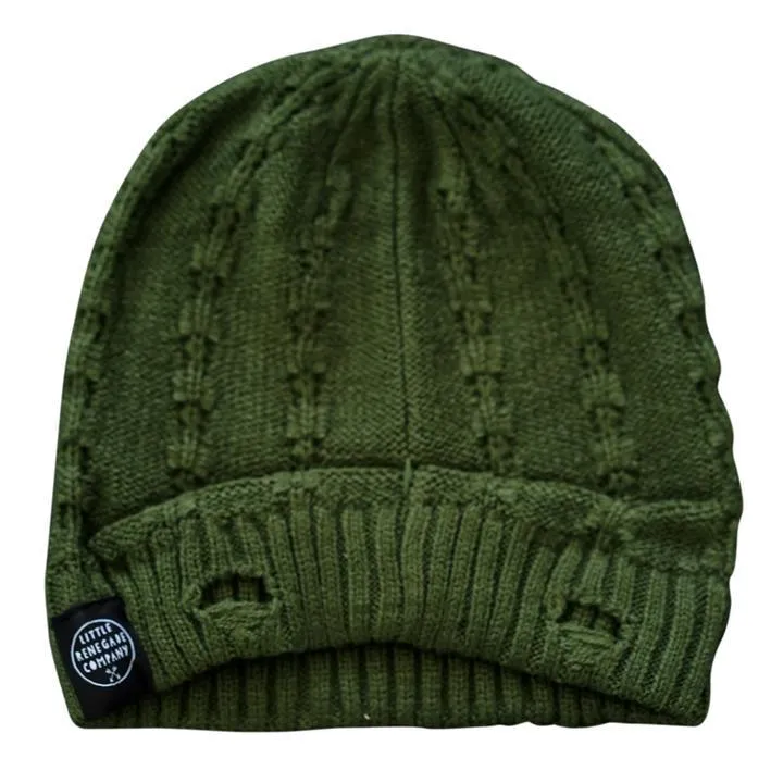 Everest Beanie - Olive Green