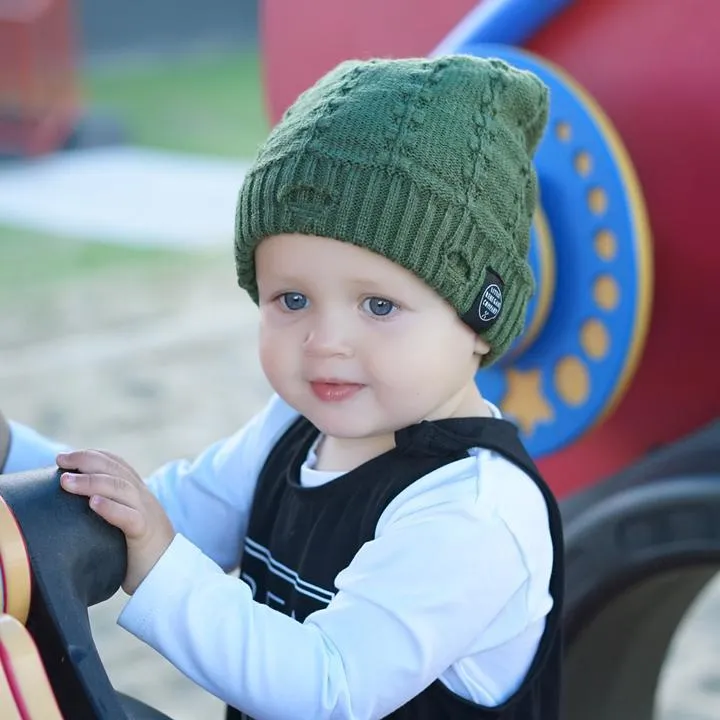 Everest Beanie - Olive Green