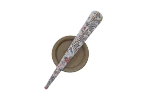Floral Elegant Japanese Kimono Fabric Alligator Hair Clip Gray Ship from USA