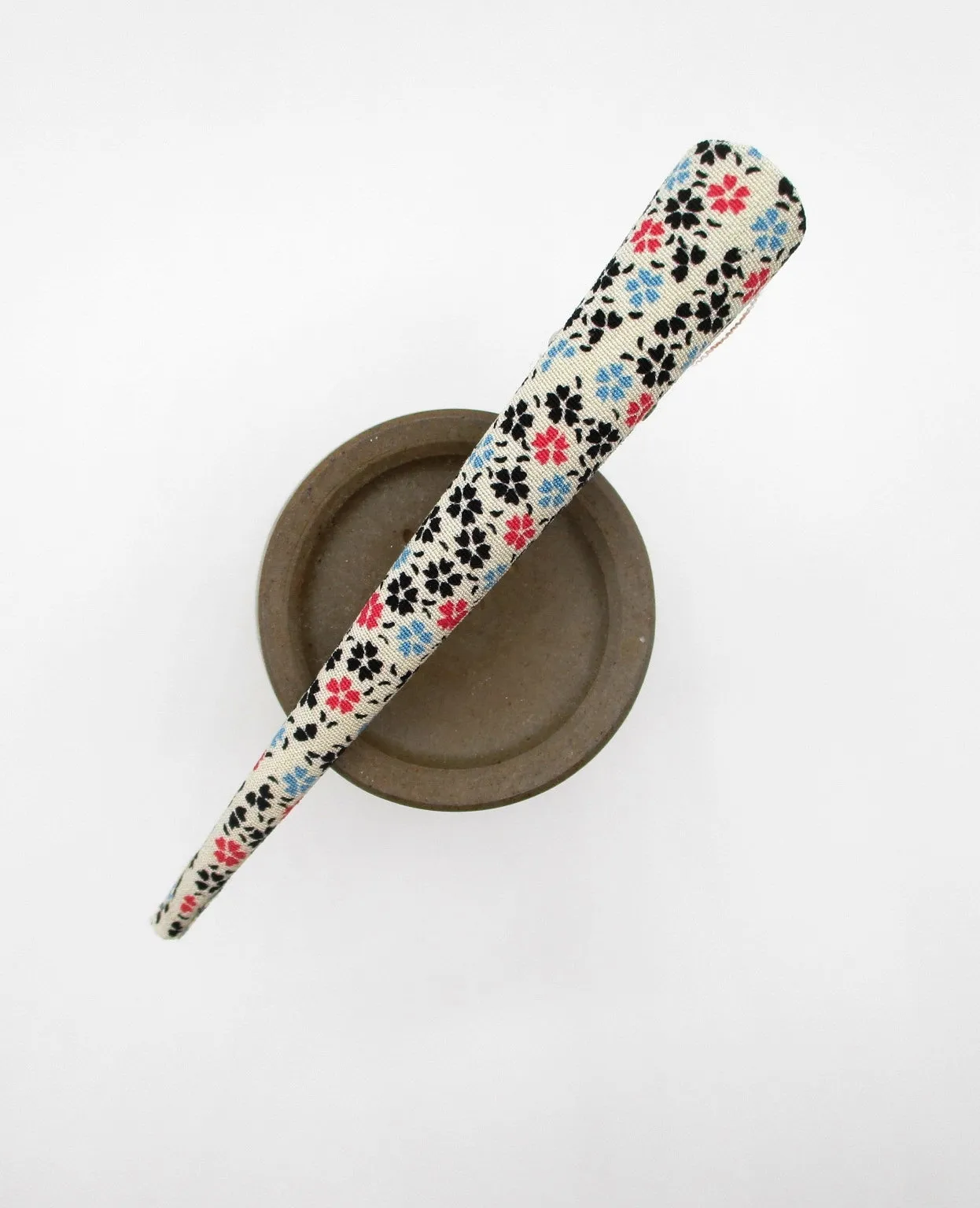 Floral Long Hair Clip, Upcycled Silk Kimono Hair Accessory