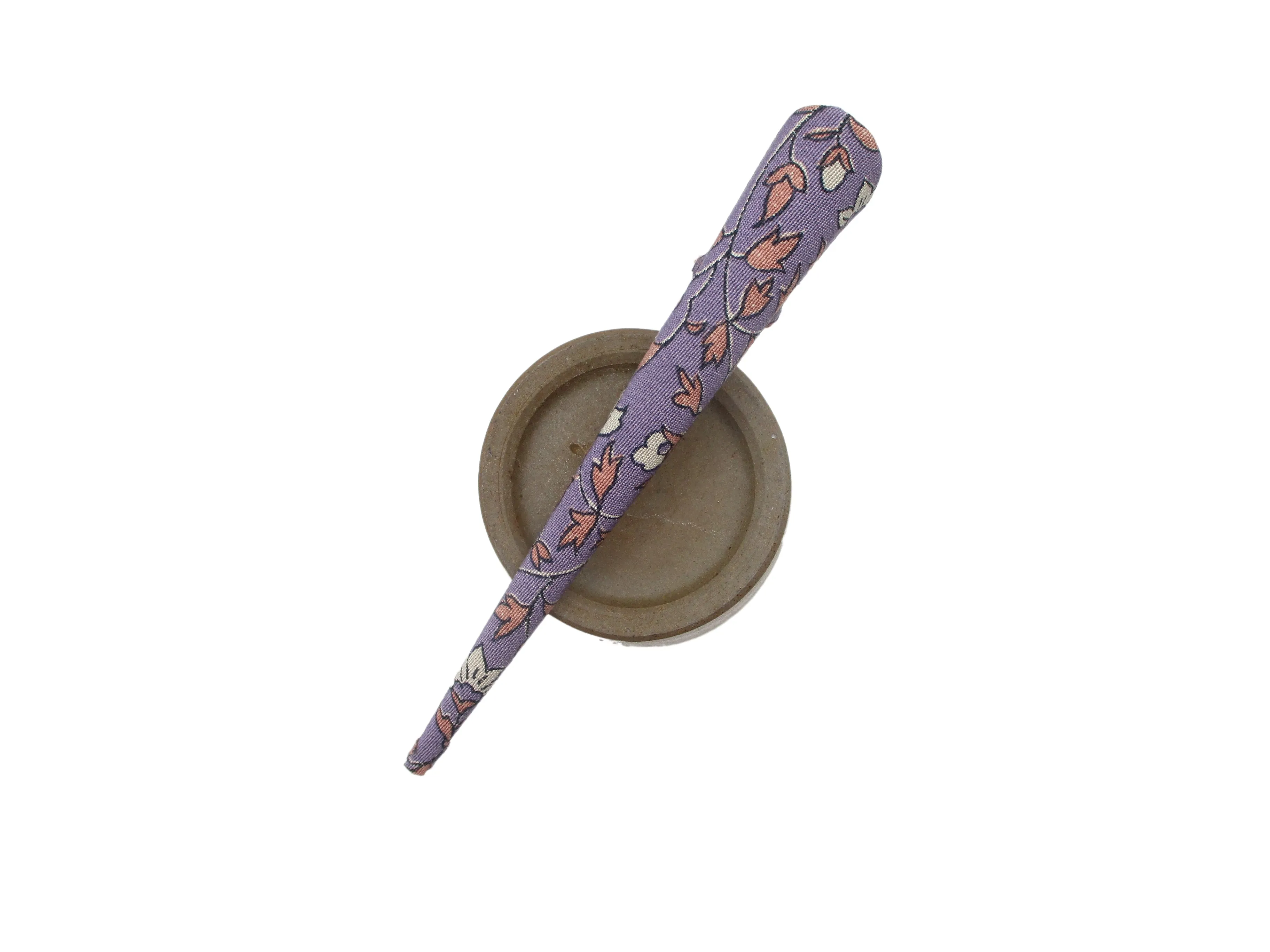 Floral Wabi Sabi Hair Claw, Kimono Long Metal Hair Clip 5 1/8 inches 130mm