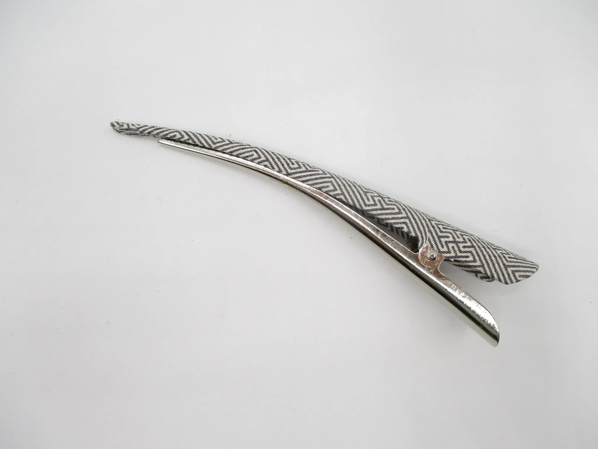 Geometry Long Kimono Hair Clip, Alligator Metal Clip, Ship from USA