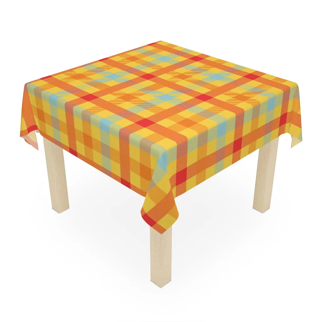 Gingham Checkered Retro Tablecloth