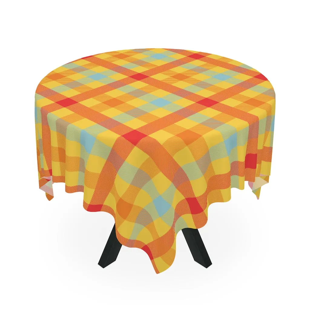 Gingham Checkered Retro Tablecloth