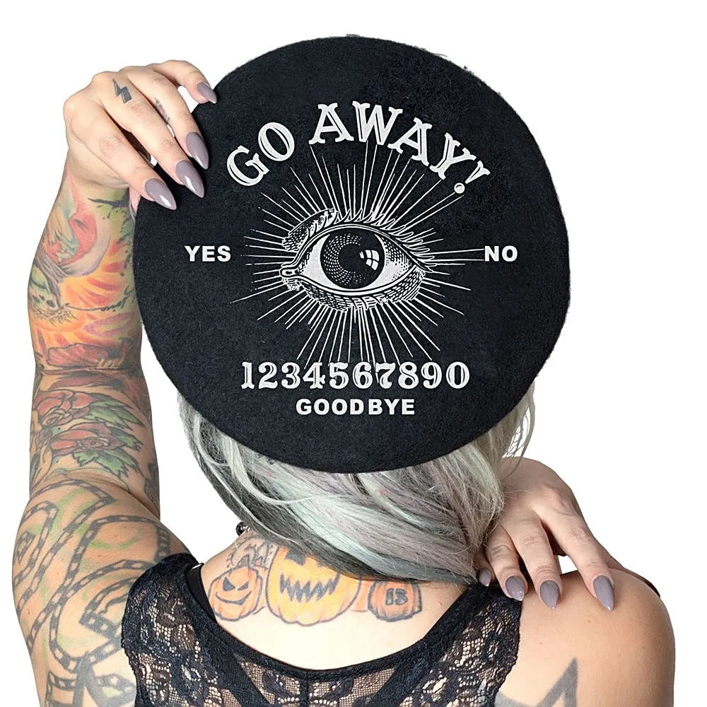 Go Away Ouija Beret Hat