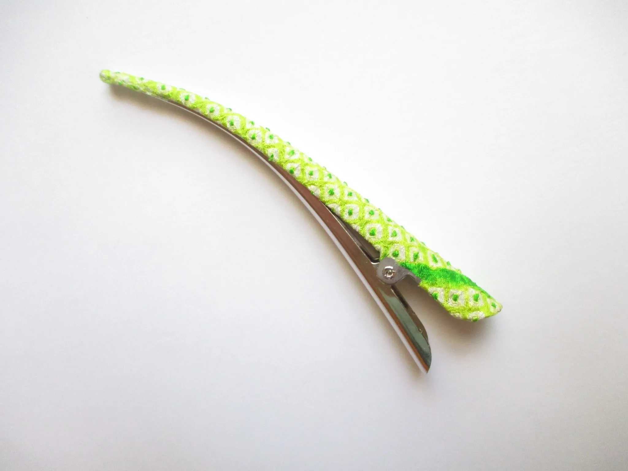Green Japanees Kimono Beak Clip
