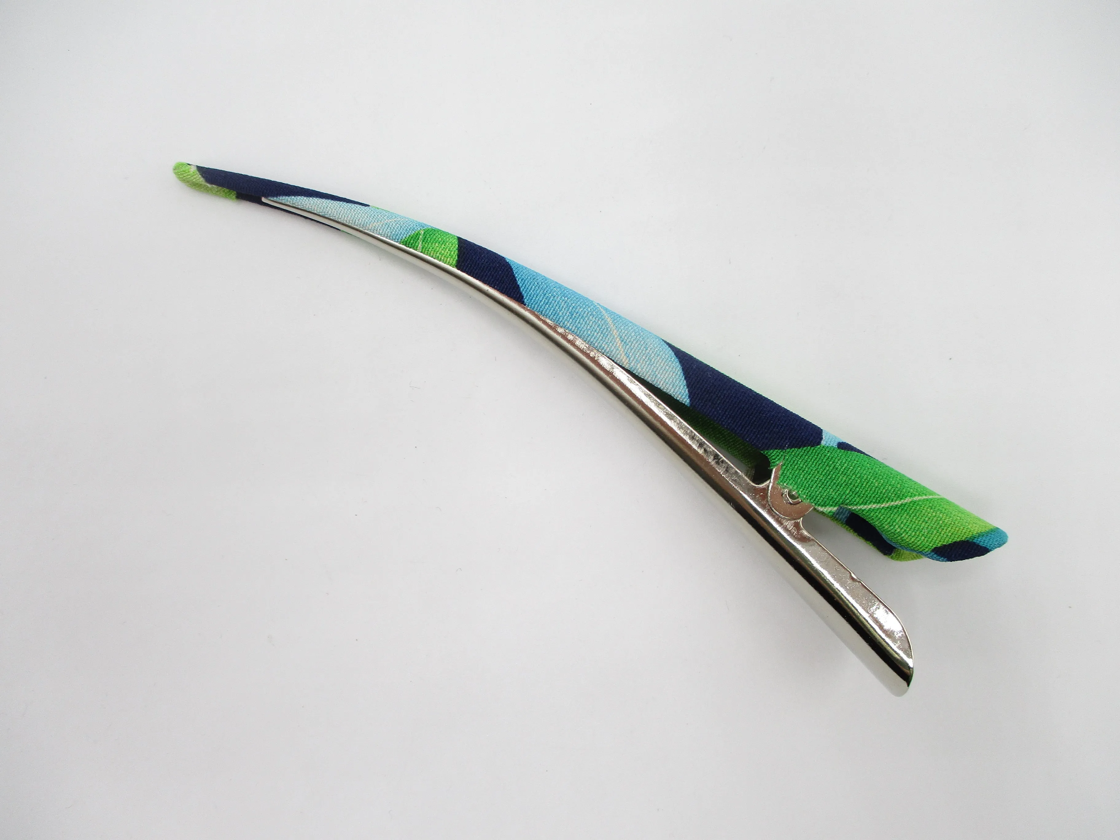 Hair Claw, Japanese Eco Friendly Silk Recycled Kimono Covered Hair Clip