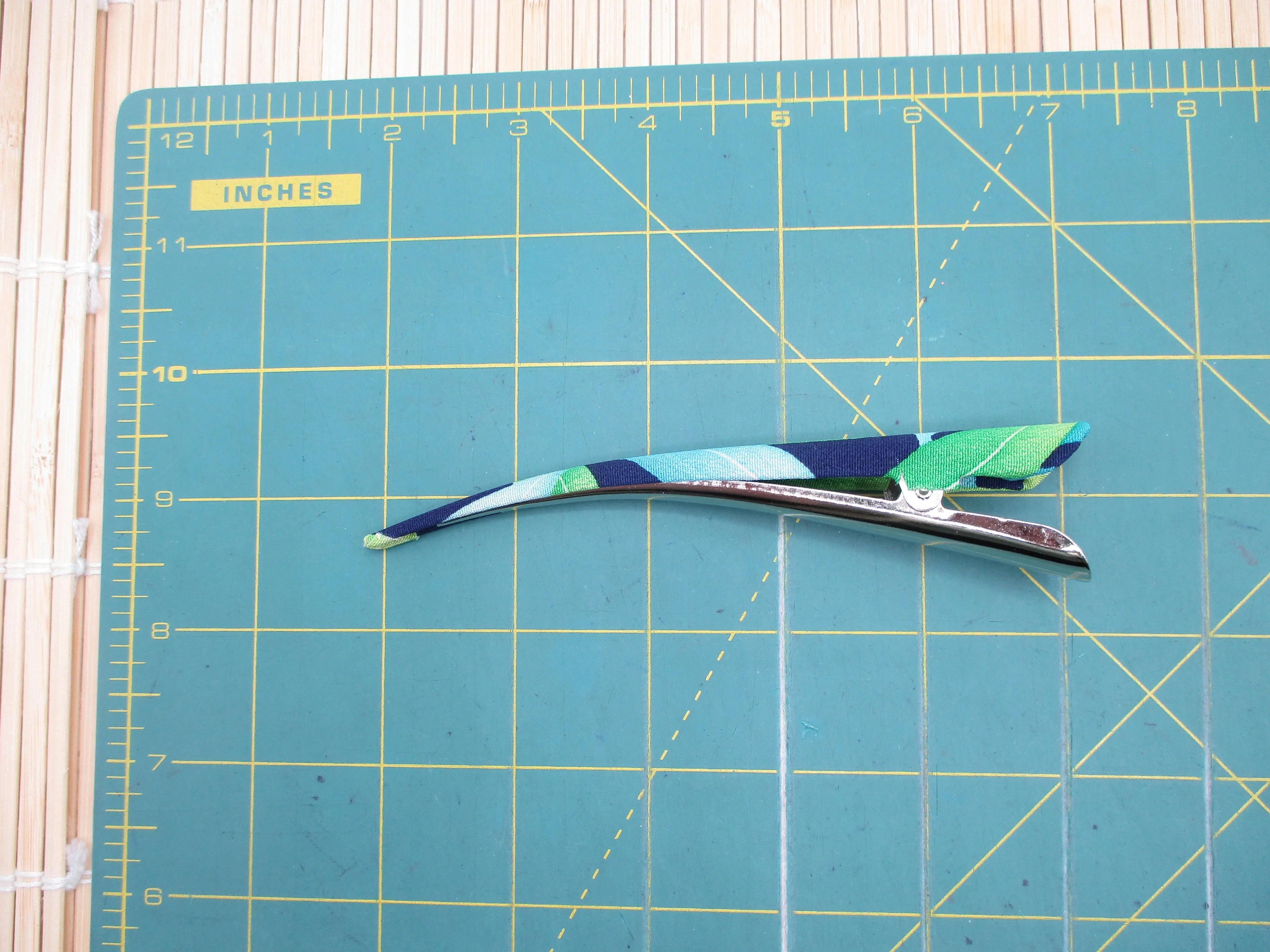 Hair Claw, Japanese Eco Friendly Silk Recycled Kimono Covered Hair Clip