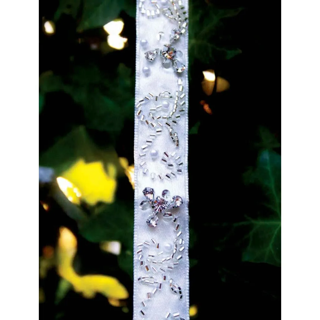 Hand Beaded Ribbon Headband