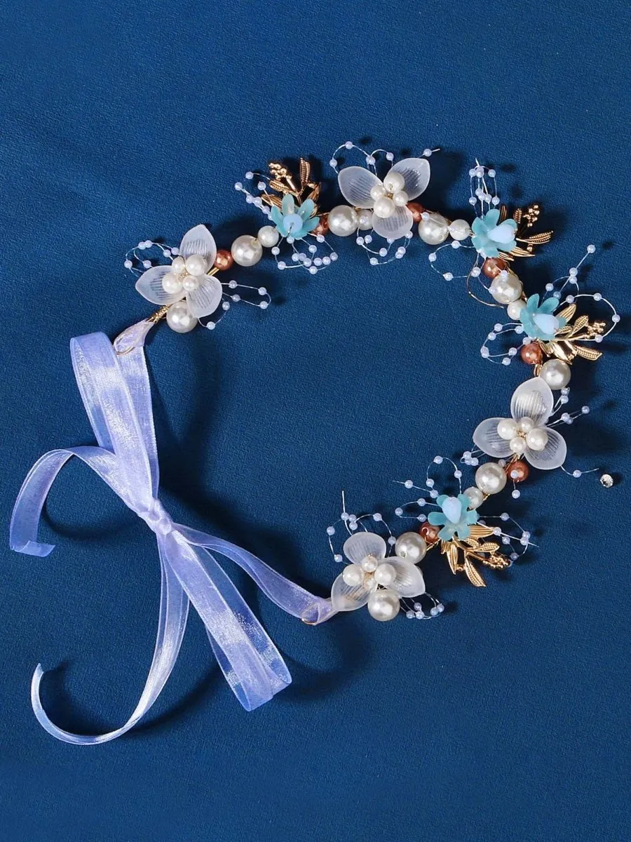 Handmade Beaded Floral Bridal Hair Accessory