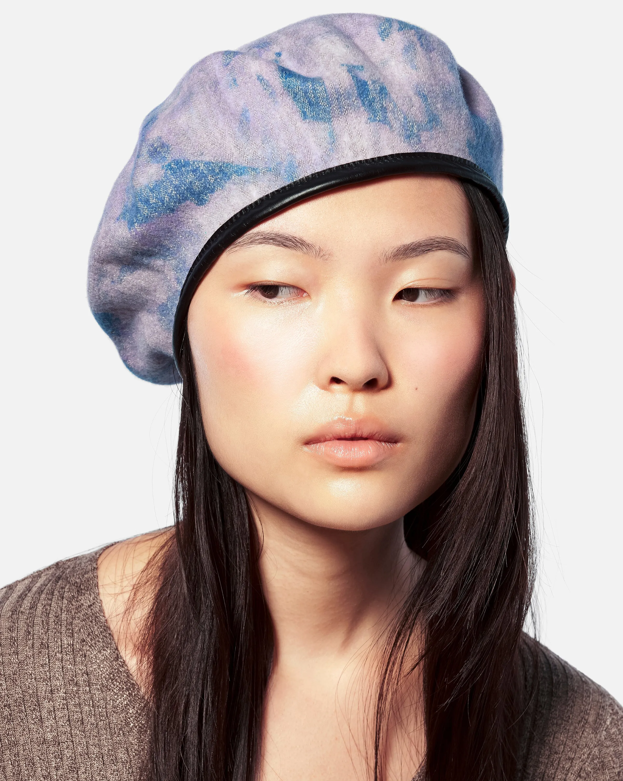 Heathered Tie Dye Beret