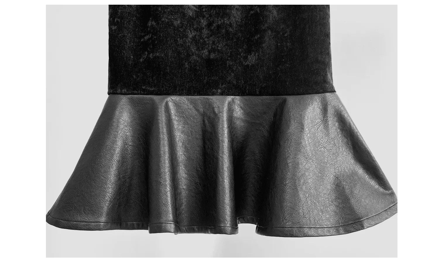 Huanzi new French elegant high waist thin and small fishtail skirt skirt female- Livia