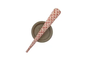 Japanese Kimono Silk Fabric Beak Clip, Wabi Sabi Pink Shibori
