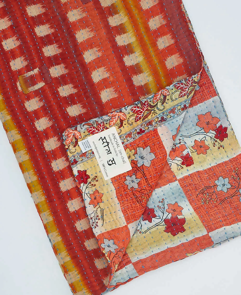 Kantha Quilt Throw - No. 240317