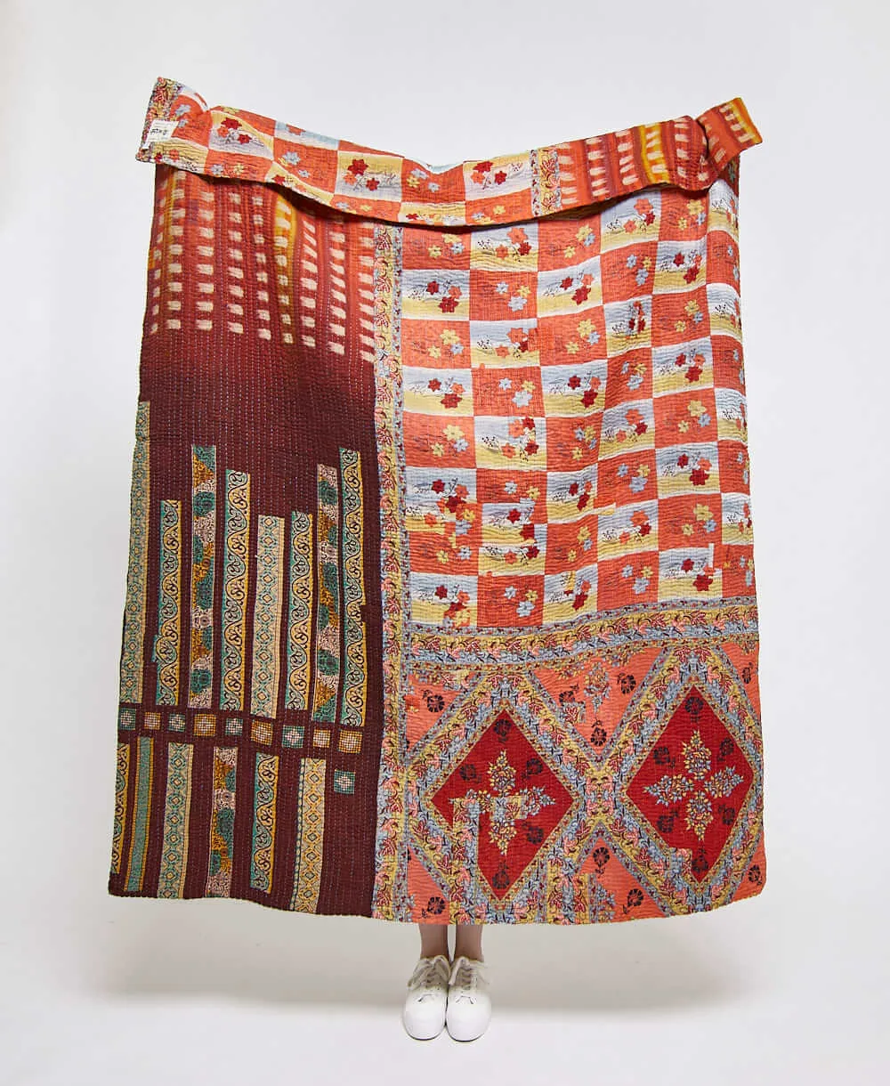 Kantha Quilt Throw - No. 240317