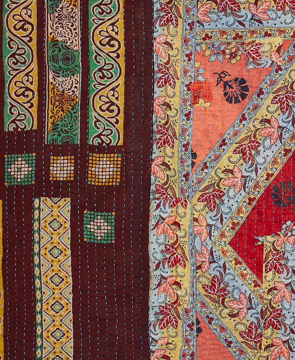 Kantha Quilt Throw - No. 240317