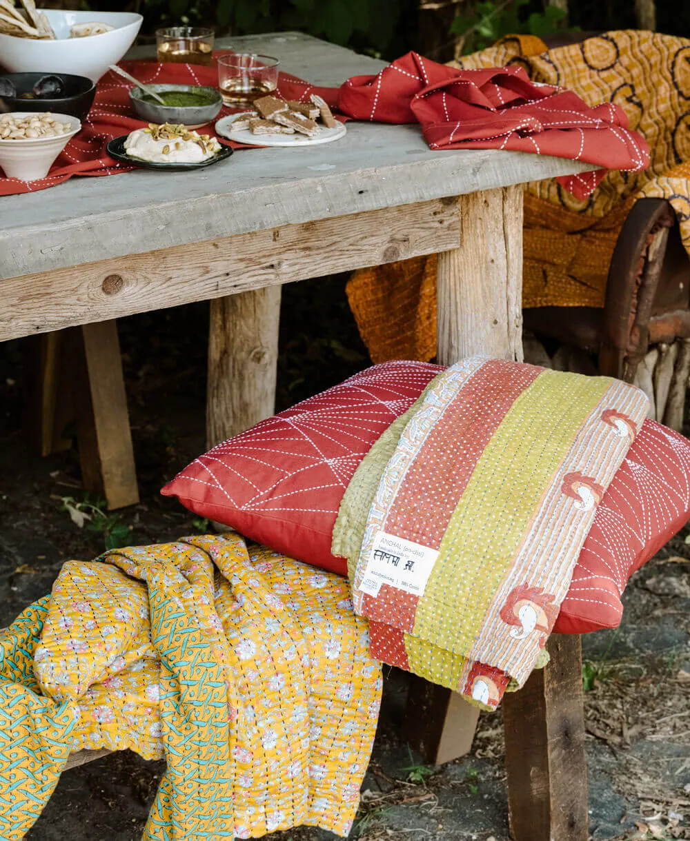 Kantha Quilt Throw - No. 240317