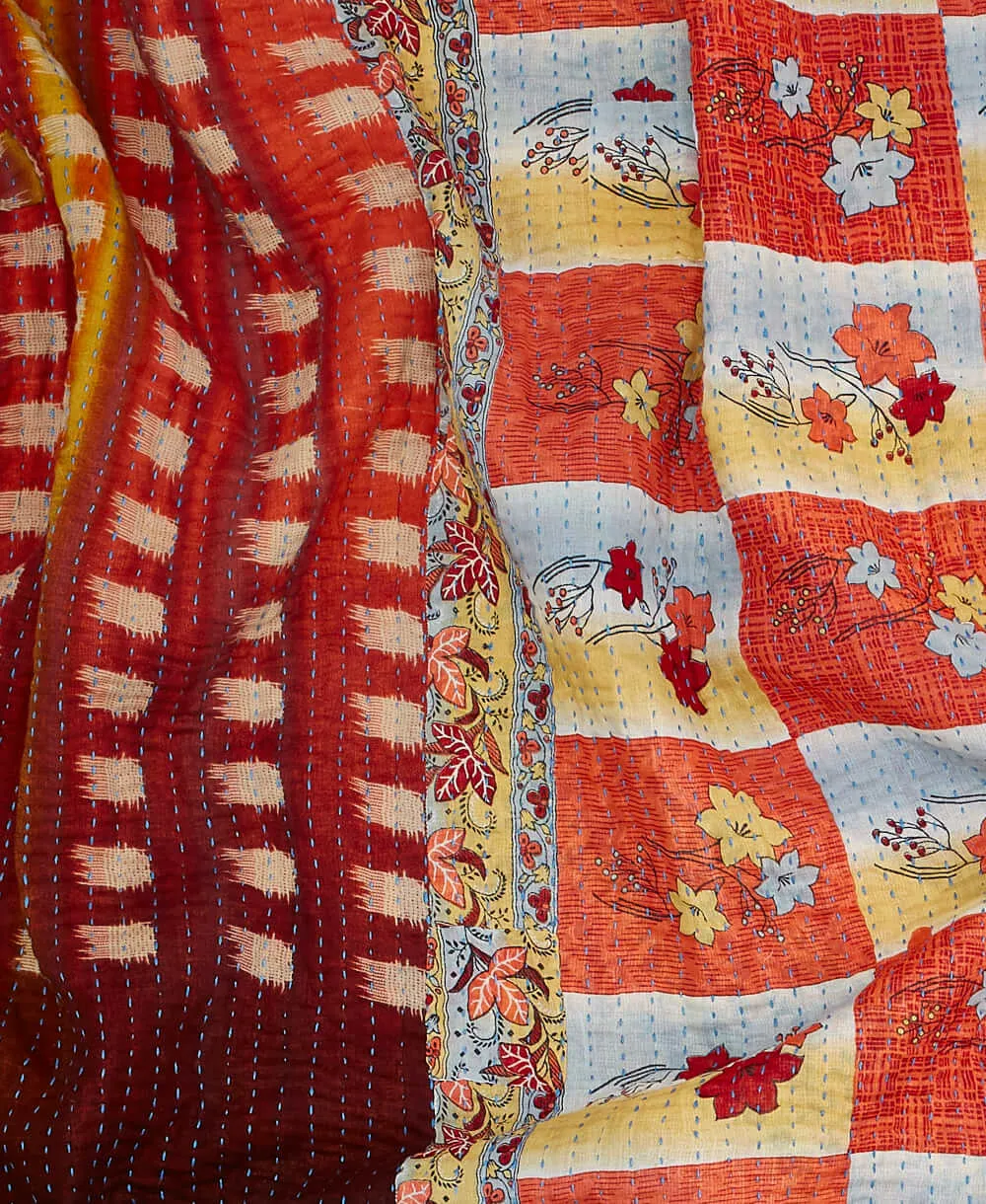 Kantha Quilt Throw - No. 240317