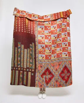 Kantha Quilt Throw - No. 240317
