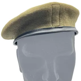 Khaki Silk Lined Army Beret