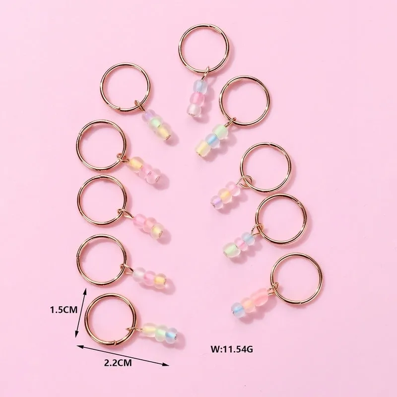 Kid'S Cute Sweet Simple Style Tassel Plastic Iron Beaded Hair Buckle Party Headpieces