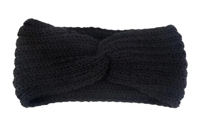 Knit Headband Knot Cross