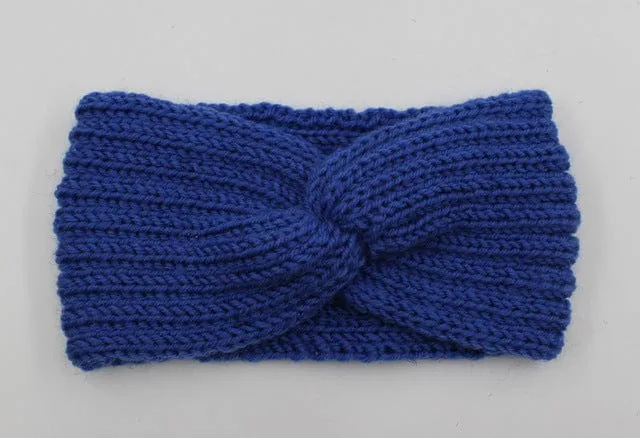 Knit Headband Knot Cross