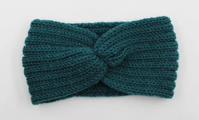 Knit Headband Knot Cross