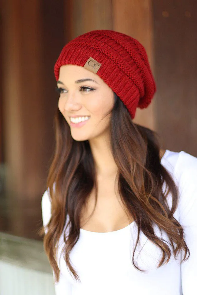 Knit Red Beanie