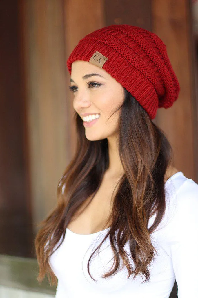 Knit Red Beanie