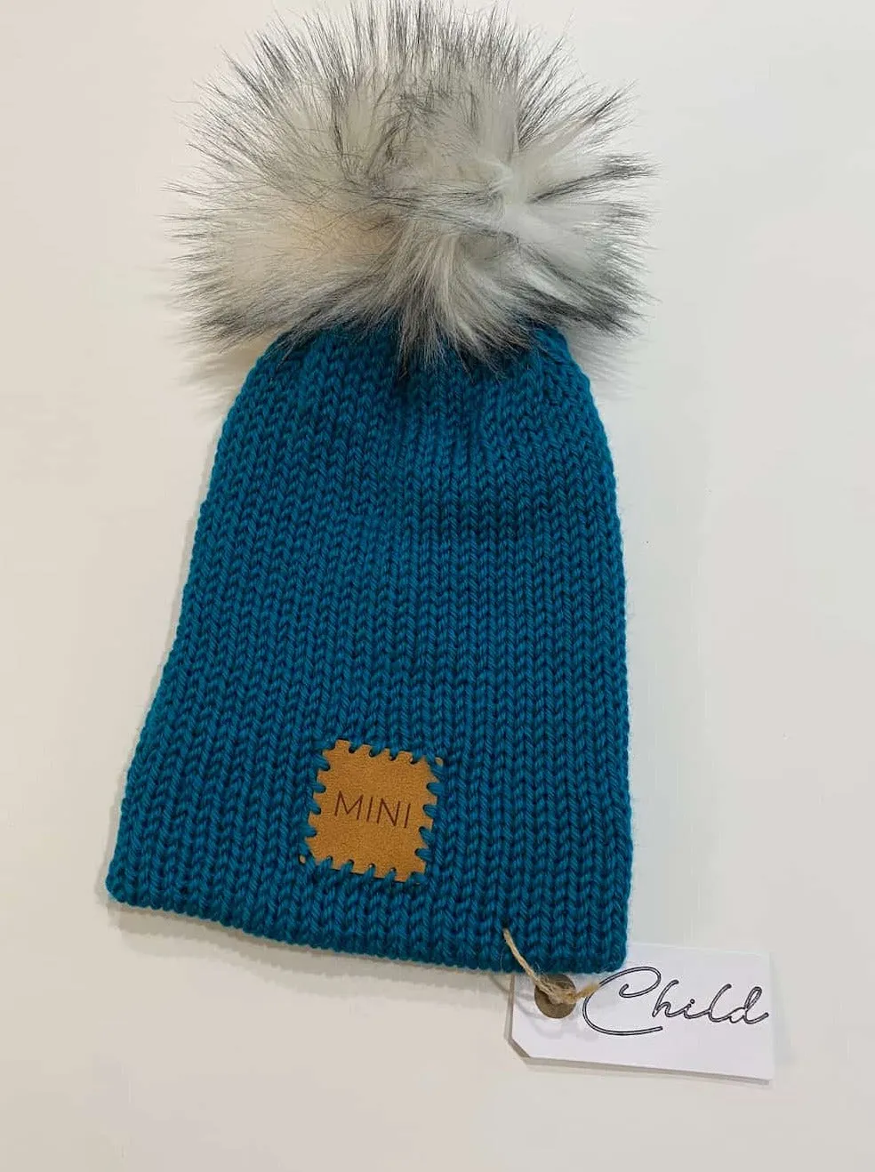 Knitted Toque,Beanie (Blue)