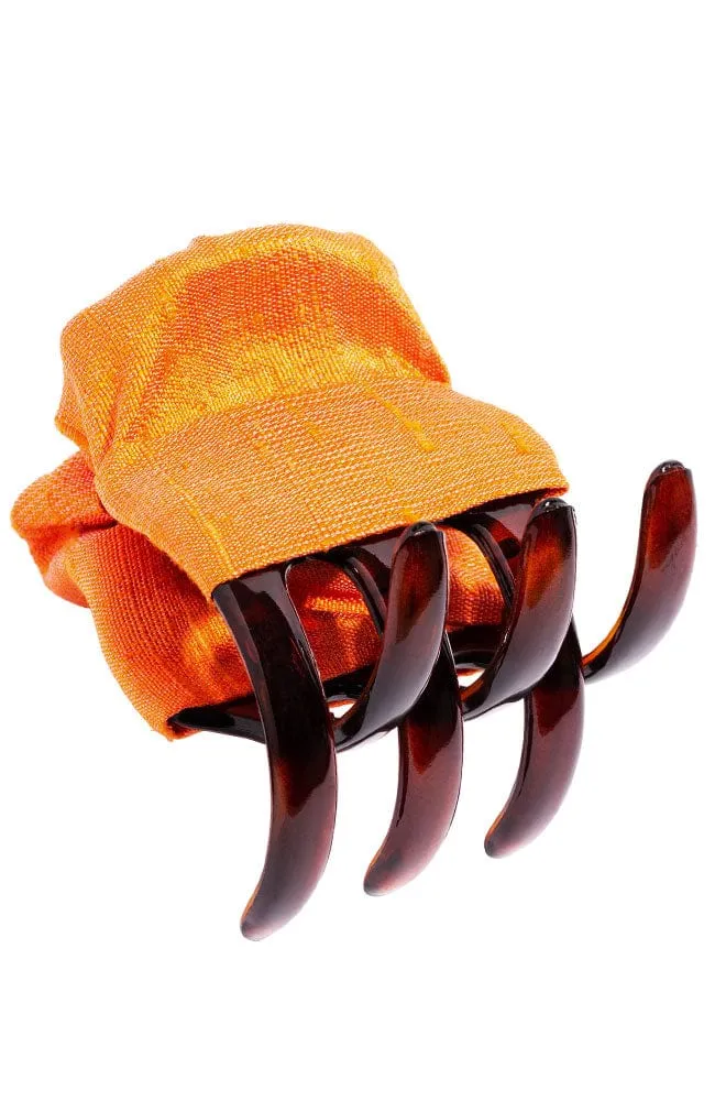 Large Covered Jaw - Silk Dupioni