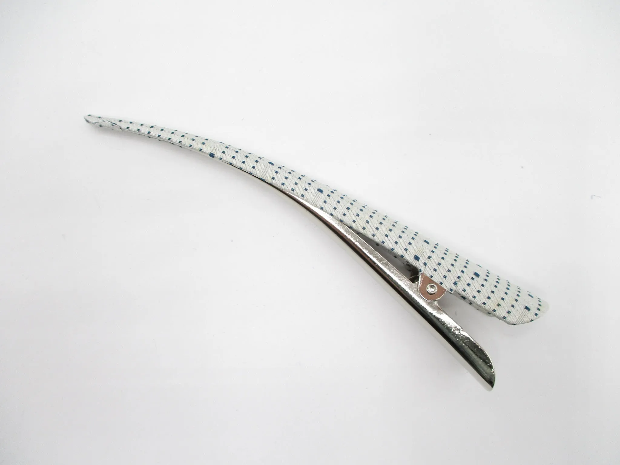 Long Kimono Hair Slide, Eco Friendly Vintage Kimono Hair Clip 5 1/8 inch