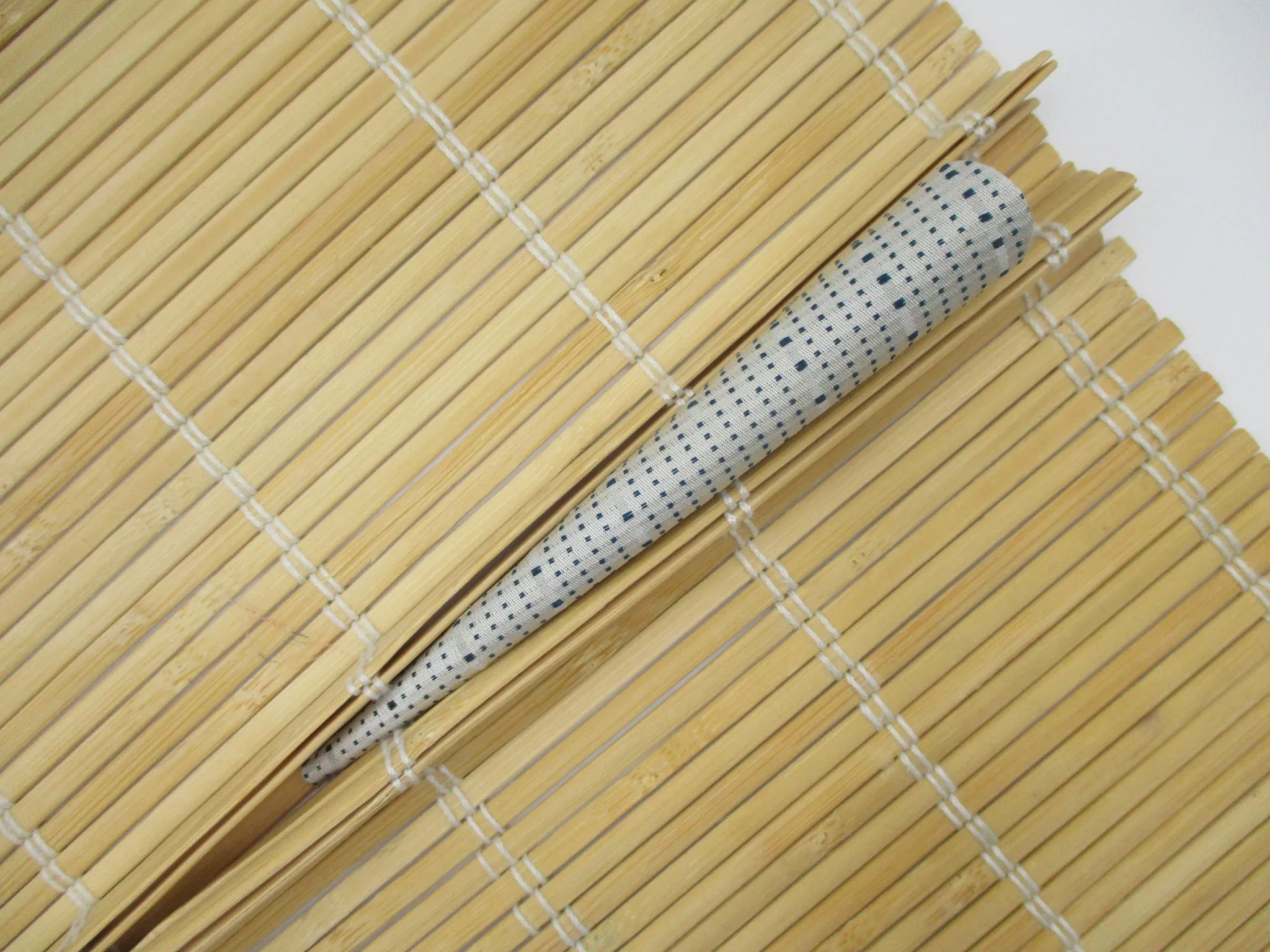 Long Kimono Hair Slide, Eco Friendly Vintage Kimono Hair Clip 5 1/8 inch