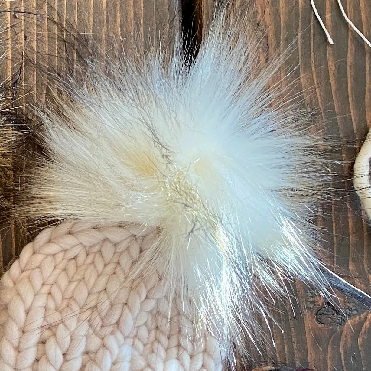 MADE TO ORDER Pack of 5 Bitty Beanie poms green brown silver cream teal purple wild