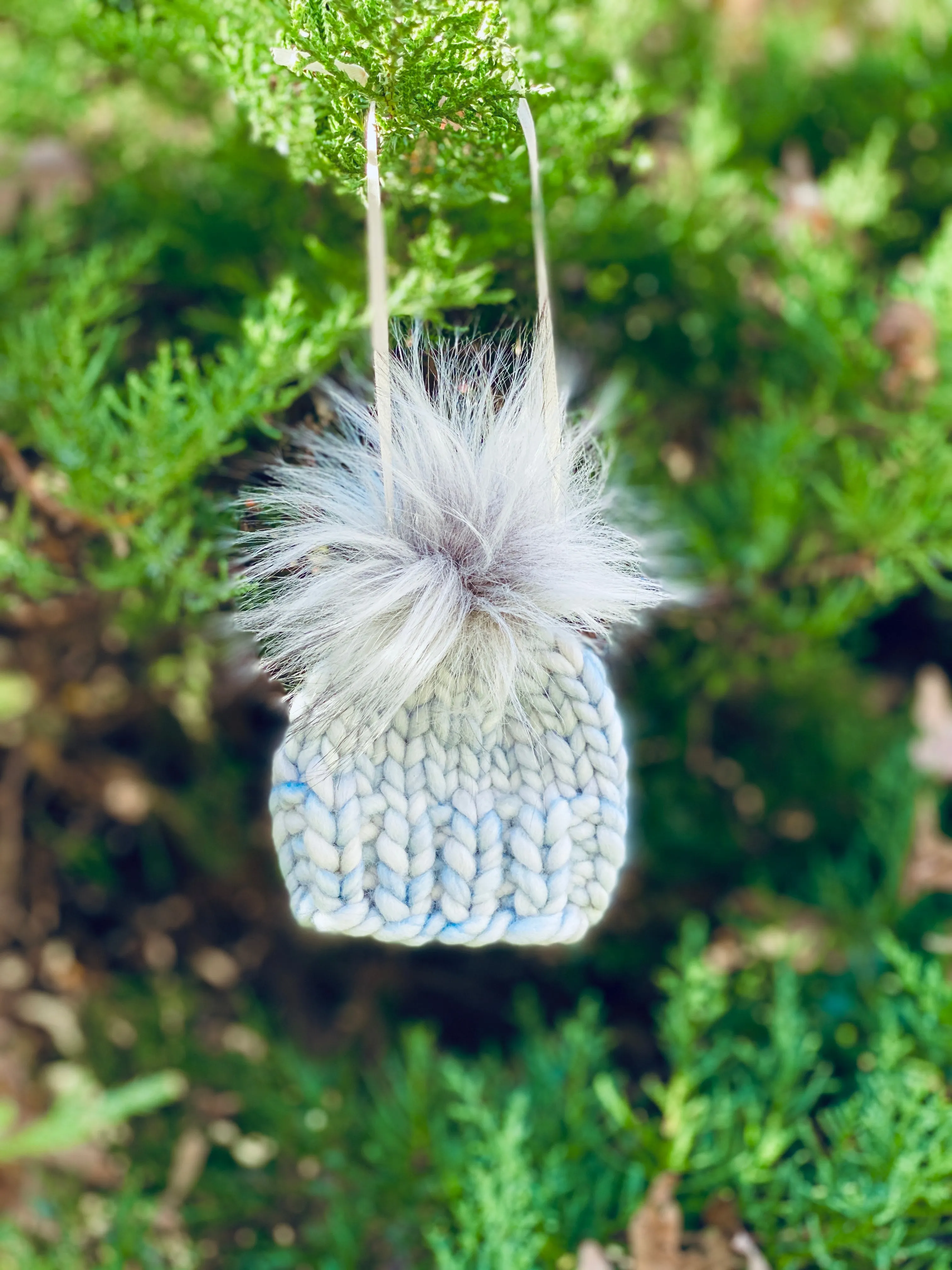 MADE TO ORDER Pack of 5 Bitty Beanie poms green brown silver cream teal purple wild