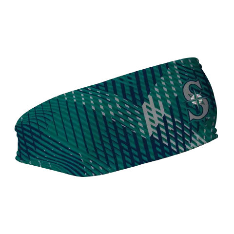 Mariners Fleece Headband: Sport Plaid