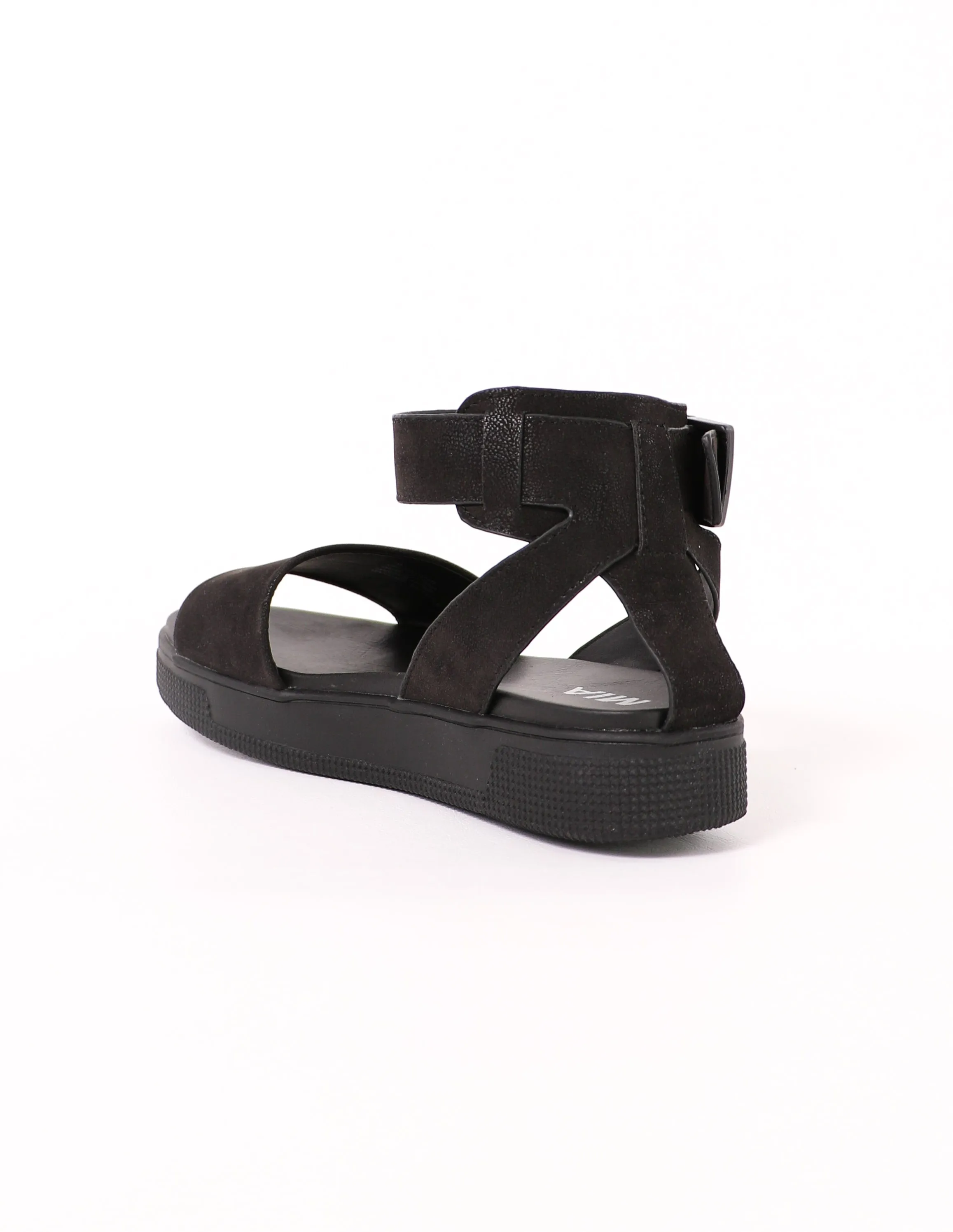 MIA Buckle Trouble Platform Sandal - Black