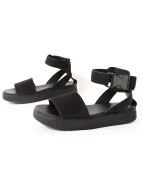 MIA Buckle Trouble Platform Sandal - Black