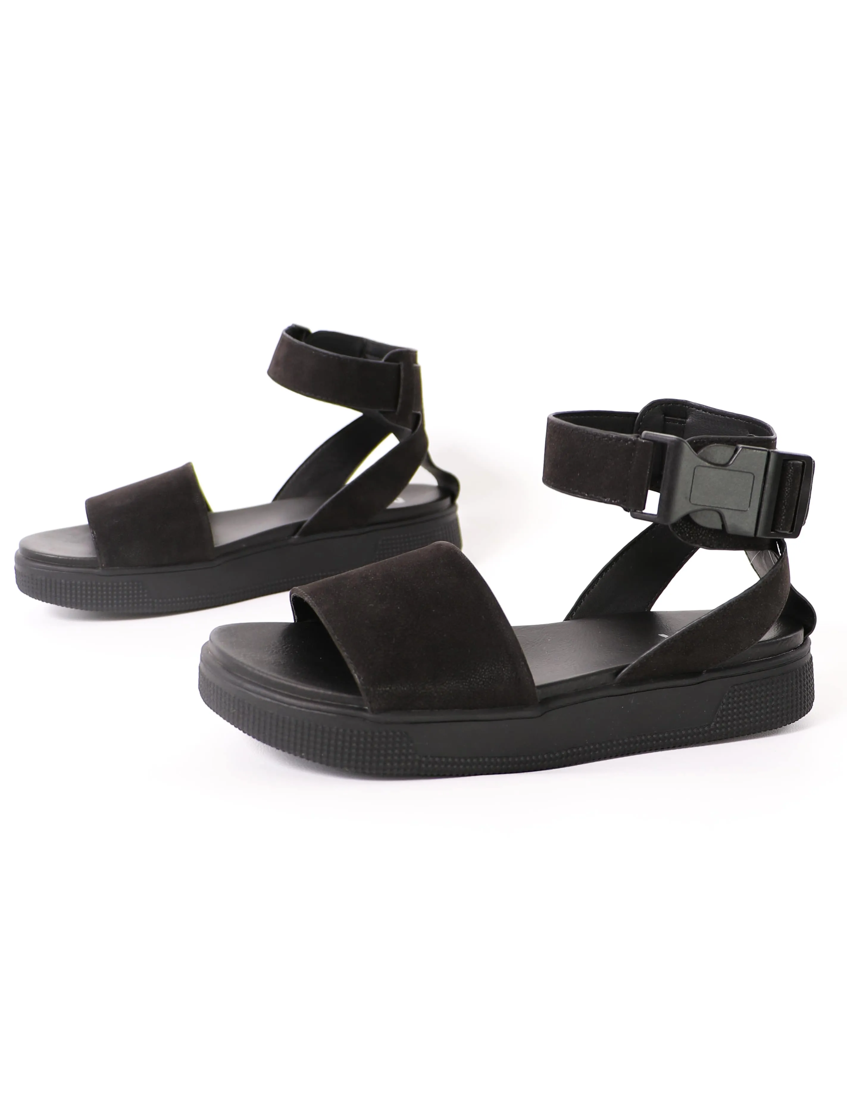 MIA Buckle Trouble Platform Sandal - Black