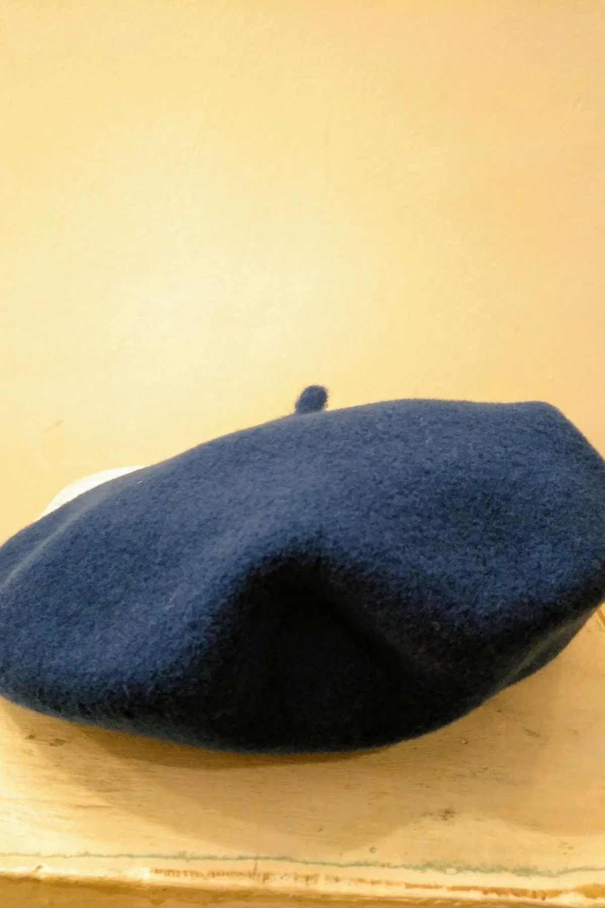 Navy Merino Wool Elosegui Beret
