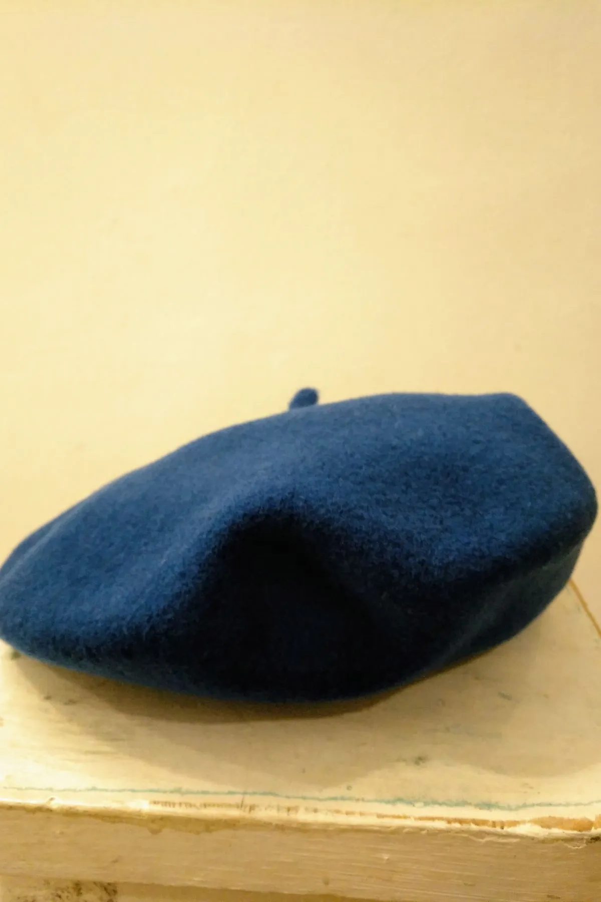 Navy Merino Wool Elosegui Beret