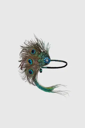 Nymph Peacock Feather Headpiece