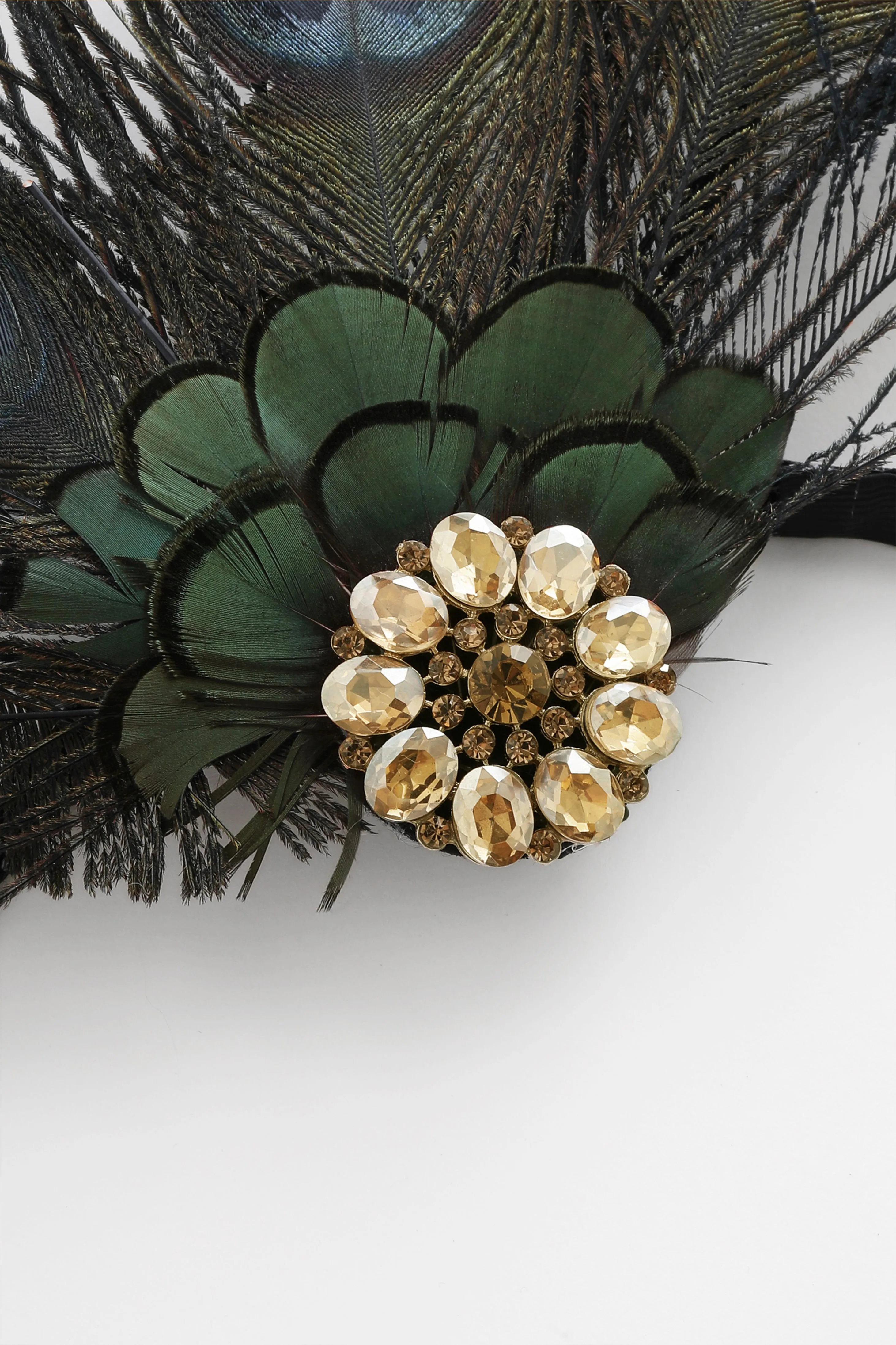 Nymph Peacock Feather Headpiece