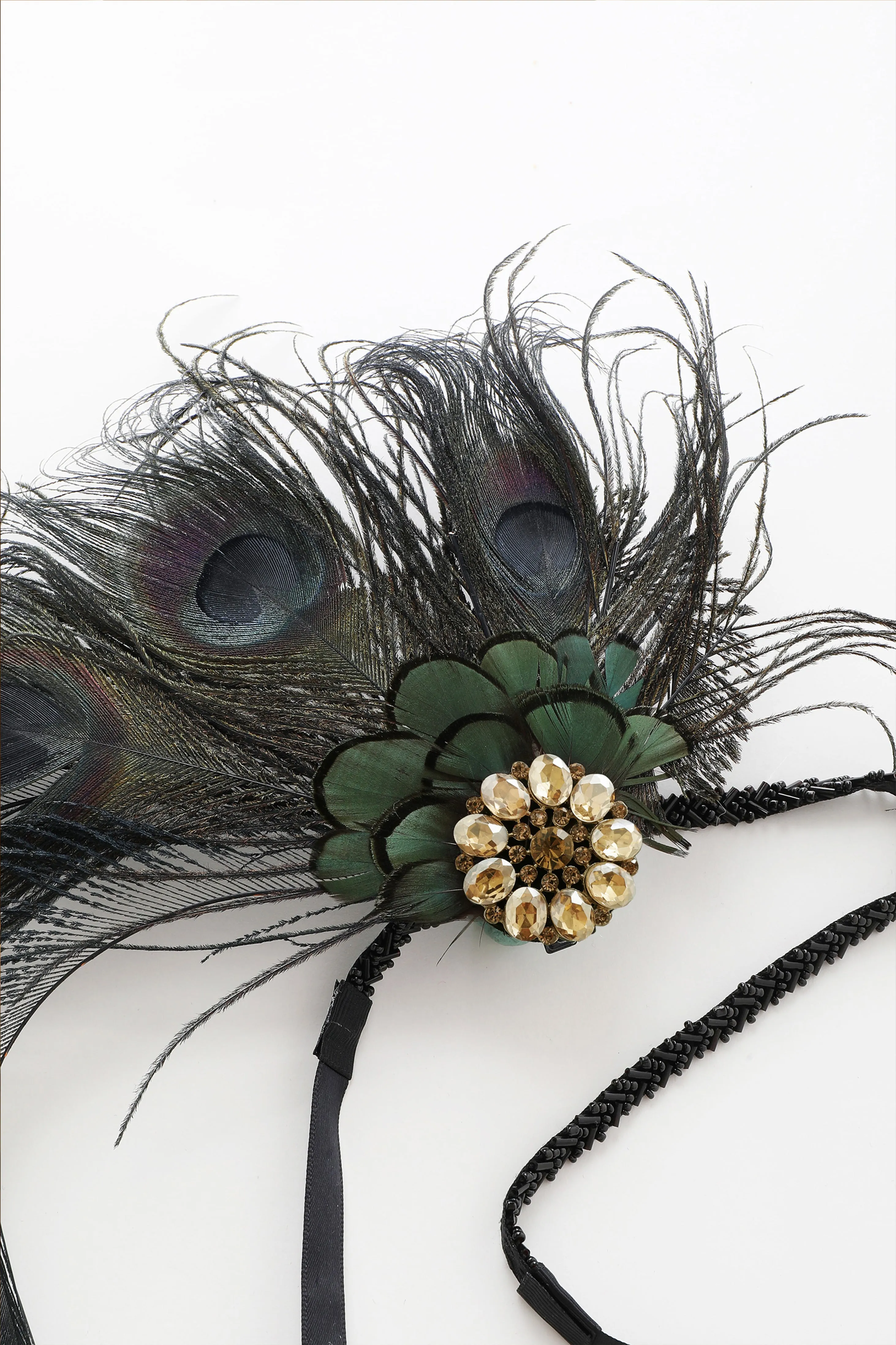 Nymph Peacock Feather Headpiece
