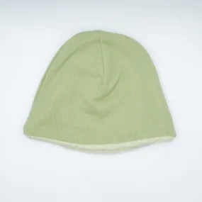 Olive and Pistschio Green Cable Cashmere Beanie Hat