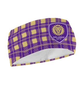 Orlando City SC Fleece Headband: Plaid