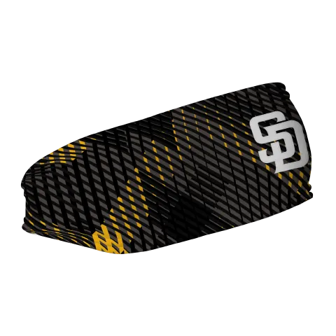 Padres Fleece Headband: Sport Plaid